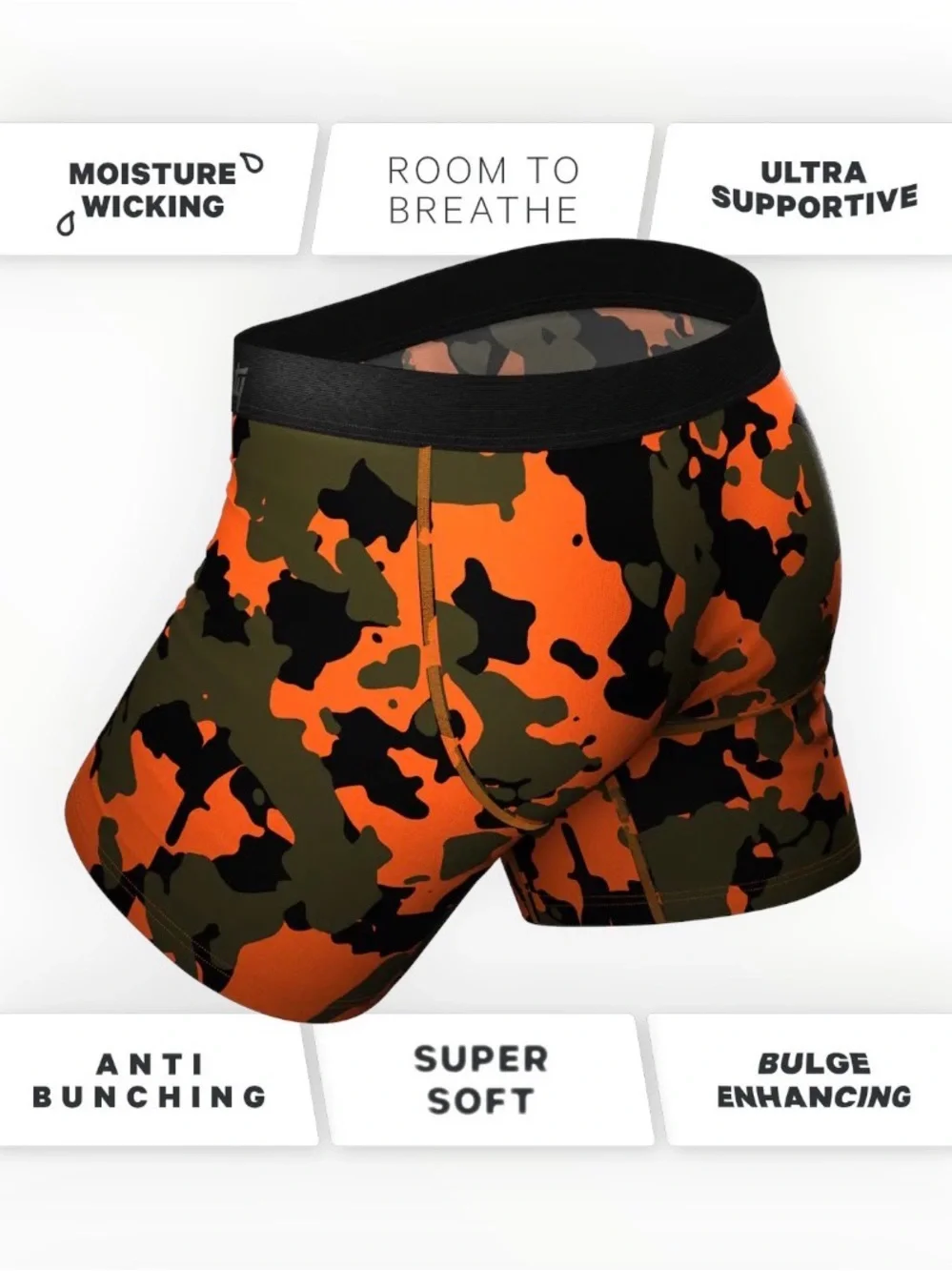 Shinesty “The Bambi Bunchers” Ball Hammock Boxer Briefs Men’s L  NWT